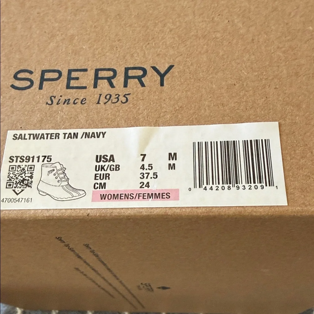 Sperry Dark Brown and Black Winter Boots NWT - Picture 5 of 5